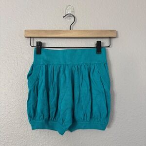 Sugar and Bruno Kids' Size Youth One Size Teal Pockets Bubble Itty Bitty‎ Shorts